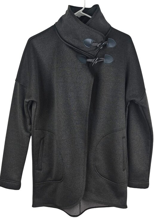 No details listed on tag Jackets & Blazers - Lole Charcoal Gray Women's Toggle Coat Size Small Fleece-Lined Warm Casual